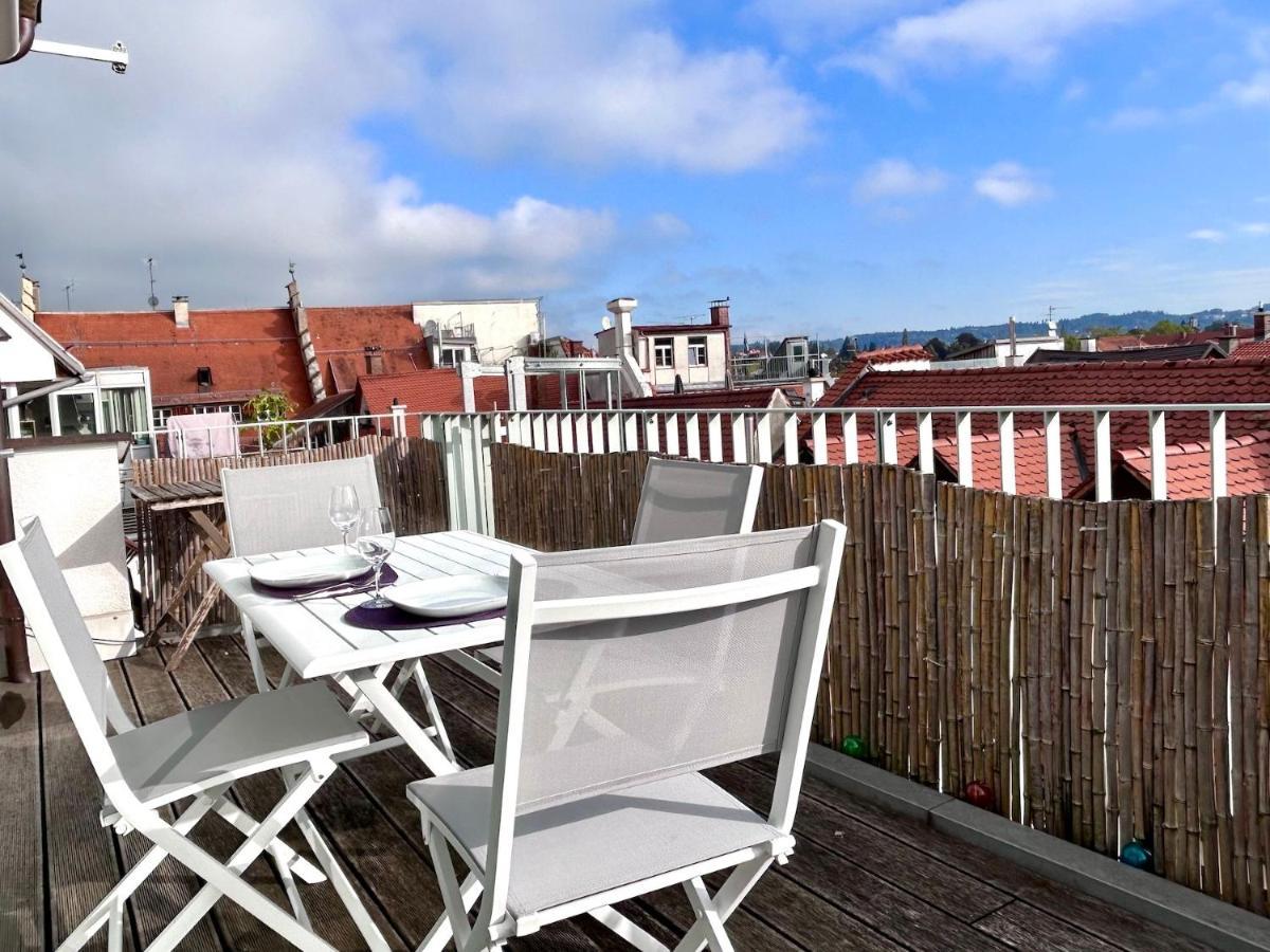 Ferienwohnung Fumi - Maisonette Im Sanierten Altbau Mit Grosser Dachterrasse Und Blick Ueber Die Insel Lindau  Exterior foto
